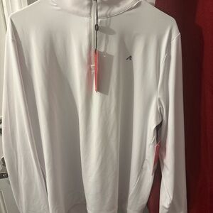 Red Vanly men’s white quarter zip